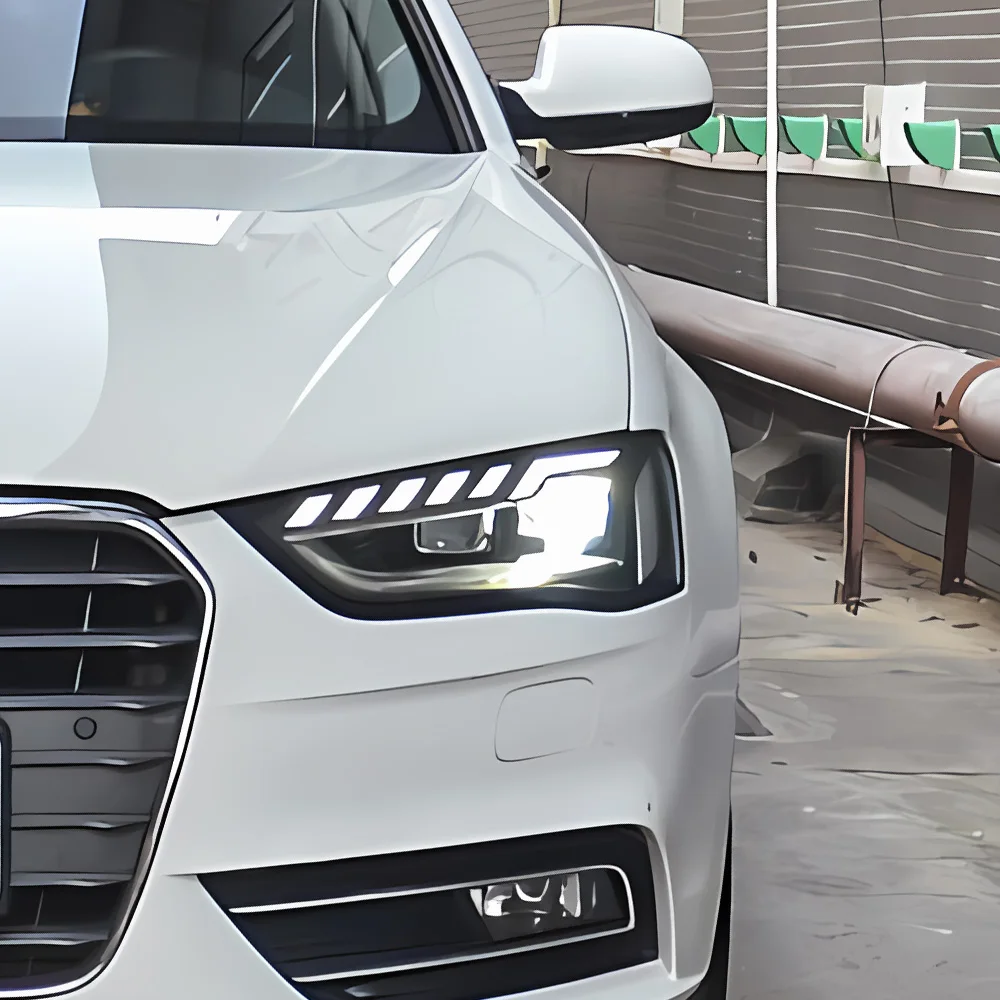 

Для Audi A4 A4L S4 RS4 B8 2013-2016 Обновление автомобильных фар в сборе Высокое качество объектива автоматического проектора Plug and Play аксессуары
