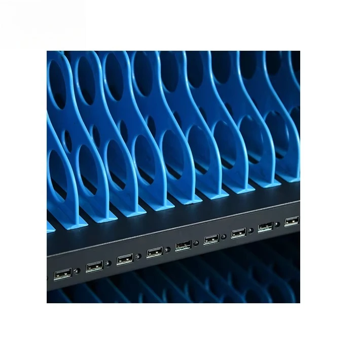 Picture 5: Max 12'' USB 2.0 Tablet Charging Cabinet,Total 48 Devices,3 Different Compartments With Passcode Lock