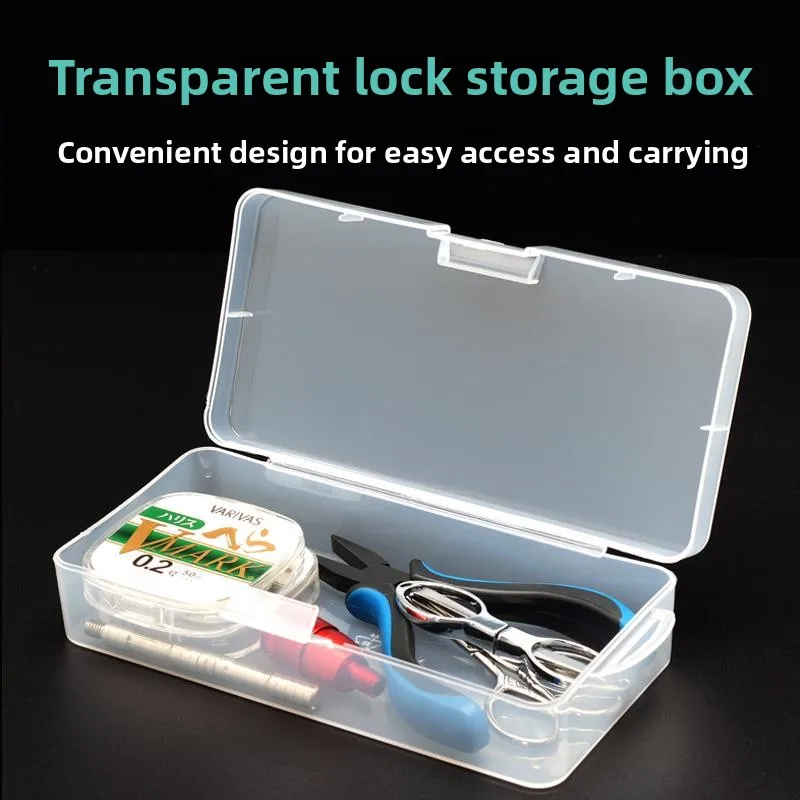 

Multi-Functional Fishing Gear Storage Box with Buckle Small Accessories Fish Line Lead Holder Fishing Storage Case