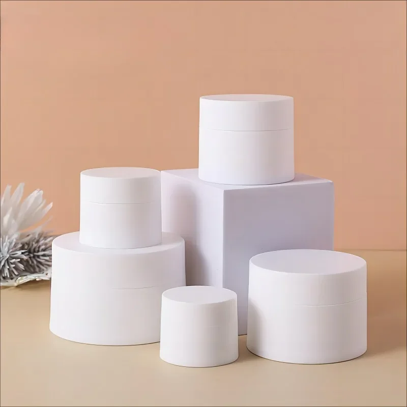 20g 50g Portable Mini Travel Face Cream Box Color Round Scrub Plastic PP Cream Box Empty Face Cream Jar Cosmetic Dispenser