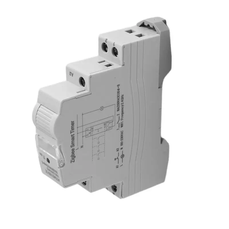 B27B ATMS1601Z Smart Timer Relay Zigbee Circuit Breaker Din Rail 1P Single Pole Dry Contact App Remote Control