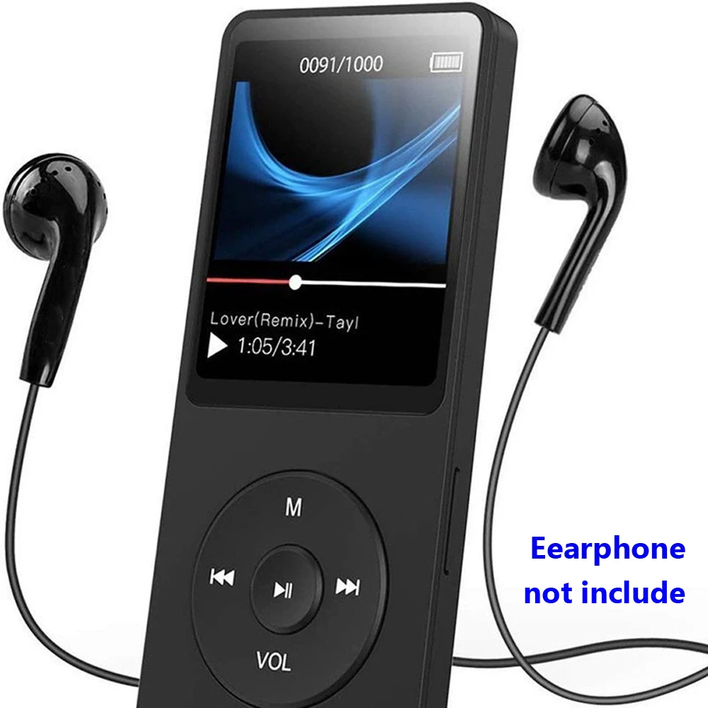 เครื่องเล่น MP3 MP4 พกพา เครื่องเล่นเพลงบลูทูธ บันทึกเสียง รองรับวิทยุ FM อ่านอีบุ๊ก รองรับการ์ด TF 32G/64G