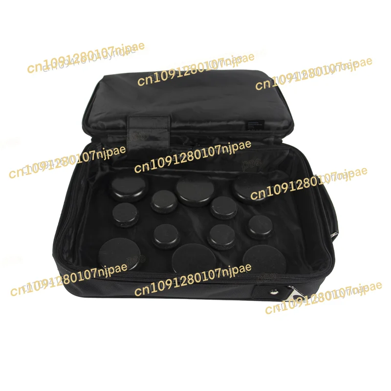 

Portable Hot Stones Warmer Set Spa Body Massager Massage Digital Electric Heater Kit with 12 Basalt Stones