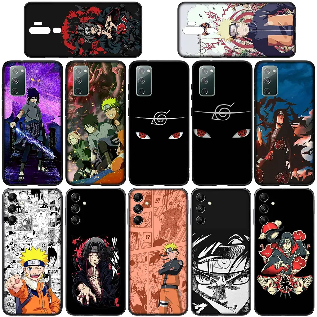 Itachis Uchihas Akatsukis Sasukes Silicone Coque Phone Cover for Samsung Galaxy S23 S22 S21 S20 Fe Ultra S8 Plus + Soft Case