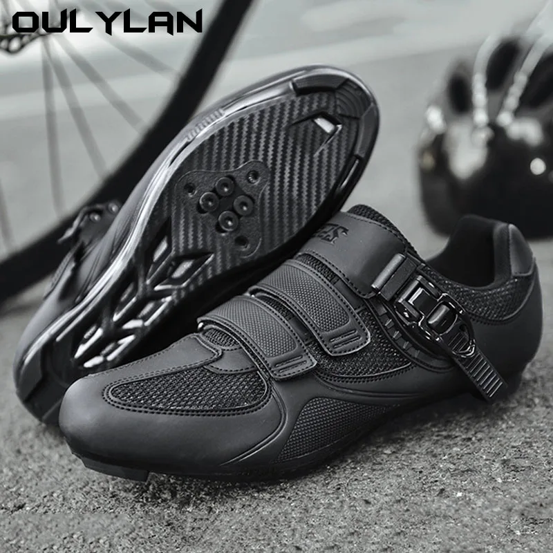 Oulylan Men MTB Cycling Shoes New Mountain Footwear Racing Road Bicycle Flat Sneaker Cleat Speed Route Bike Biking