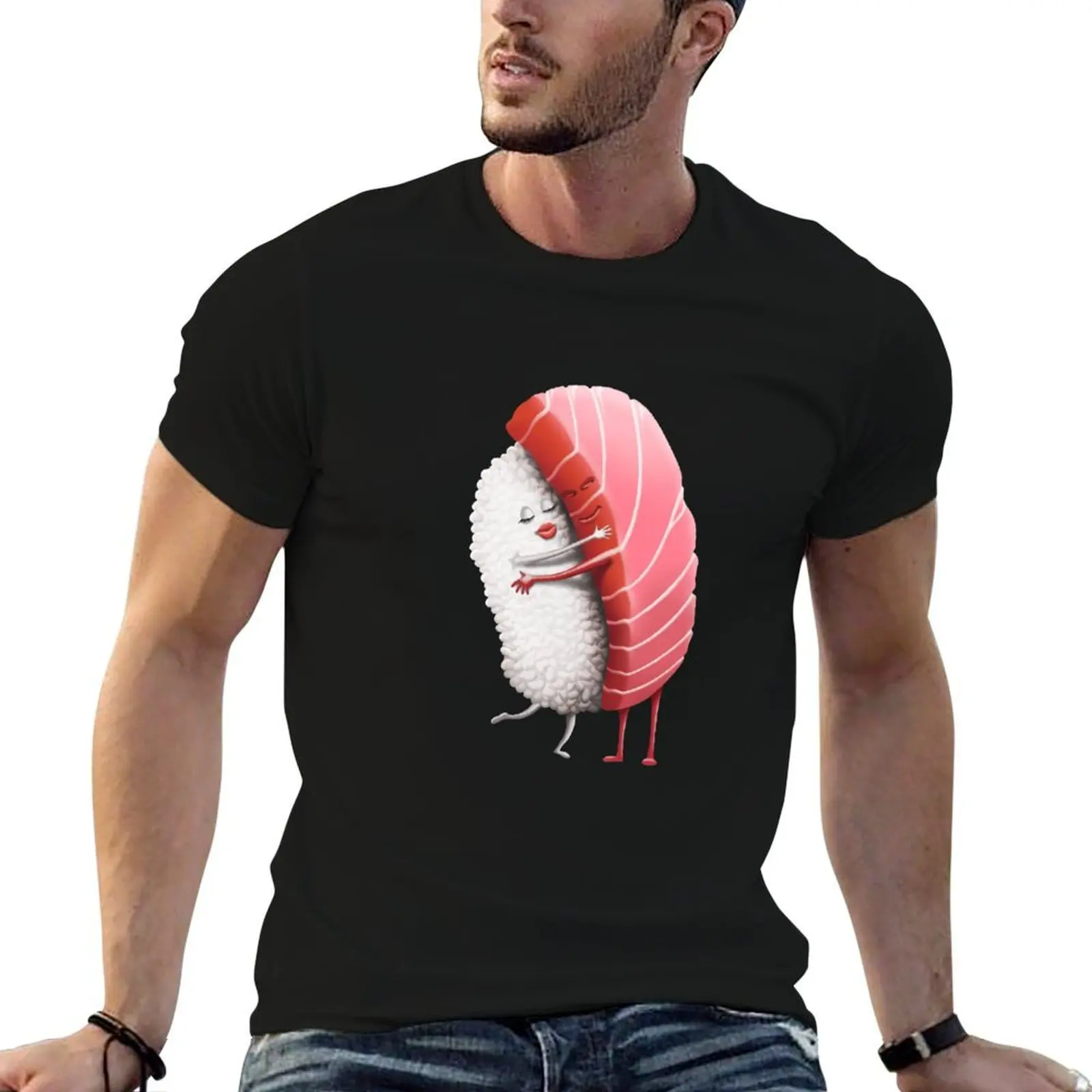 

Sushi Couples Hug T-Shirt funny t shirts man man t shirt luxury T-Shirt