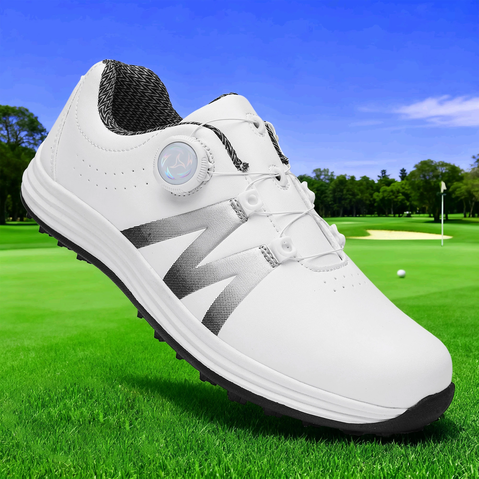 

Обувь для гольфа для модного использования на открытом воздухе для мужчин и женщин, с противоскользящим дизайном, подходит для альпинизма и пеших прогулок