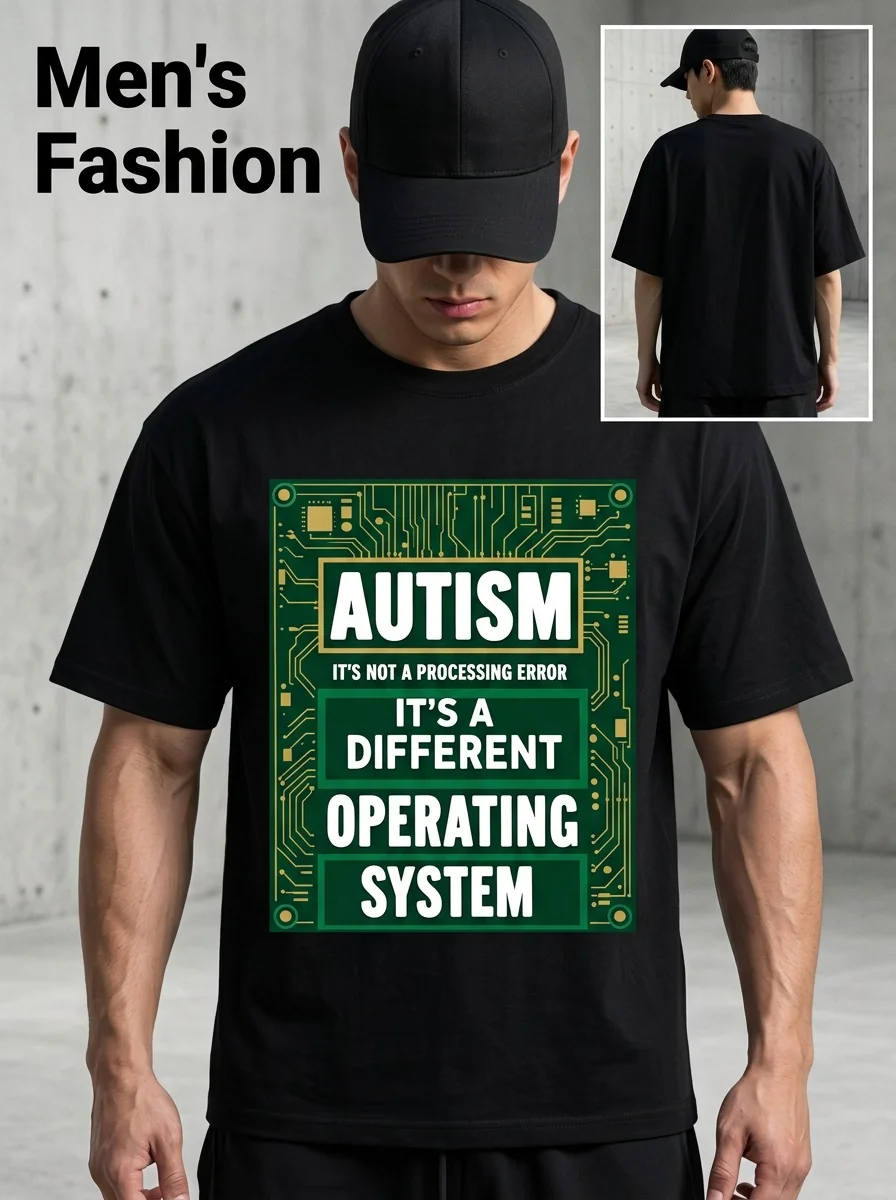 Autism Is Not A Mistake Just A Different Operating System This Autism Puzzle T-shirt Features A Classic Design
