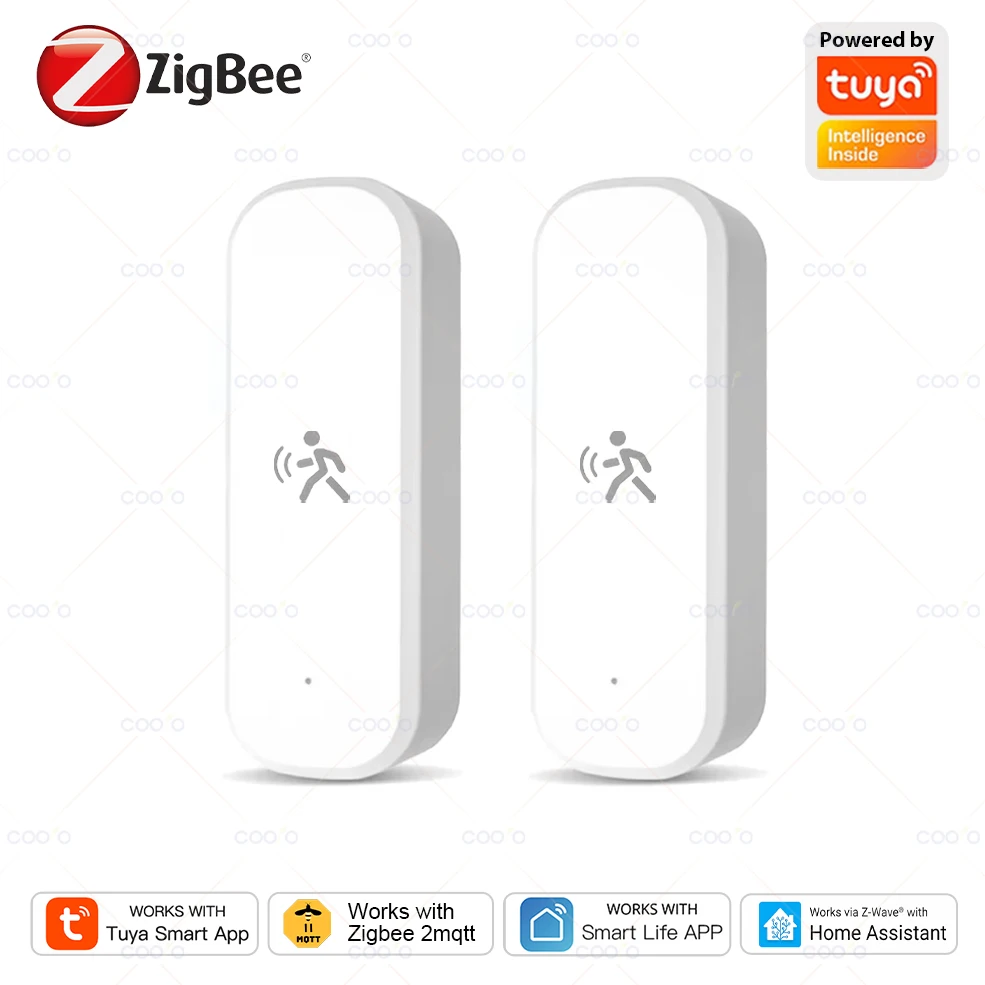 

Tuya Zigbee 10G MmWave Радарный датчик движения Умный датчик человеческого тела с подсветкой Температура Влажность Поддержка Zigbee2MQTT