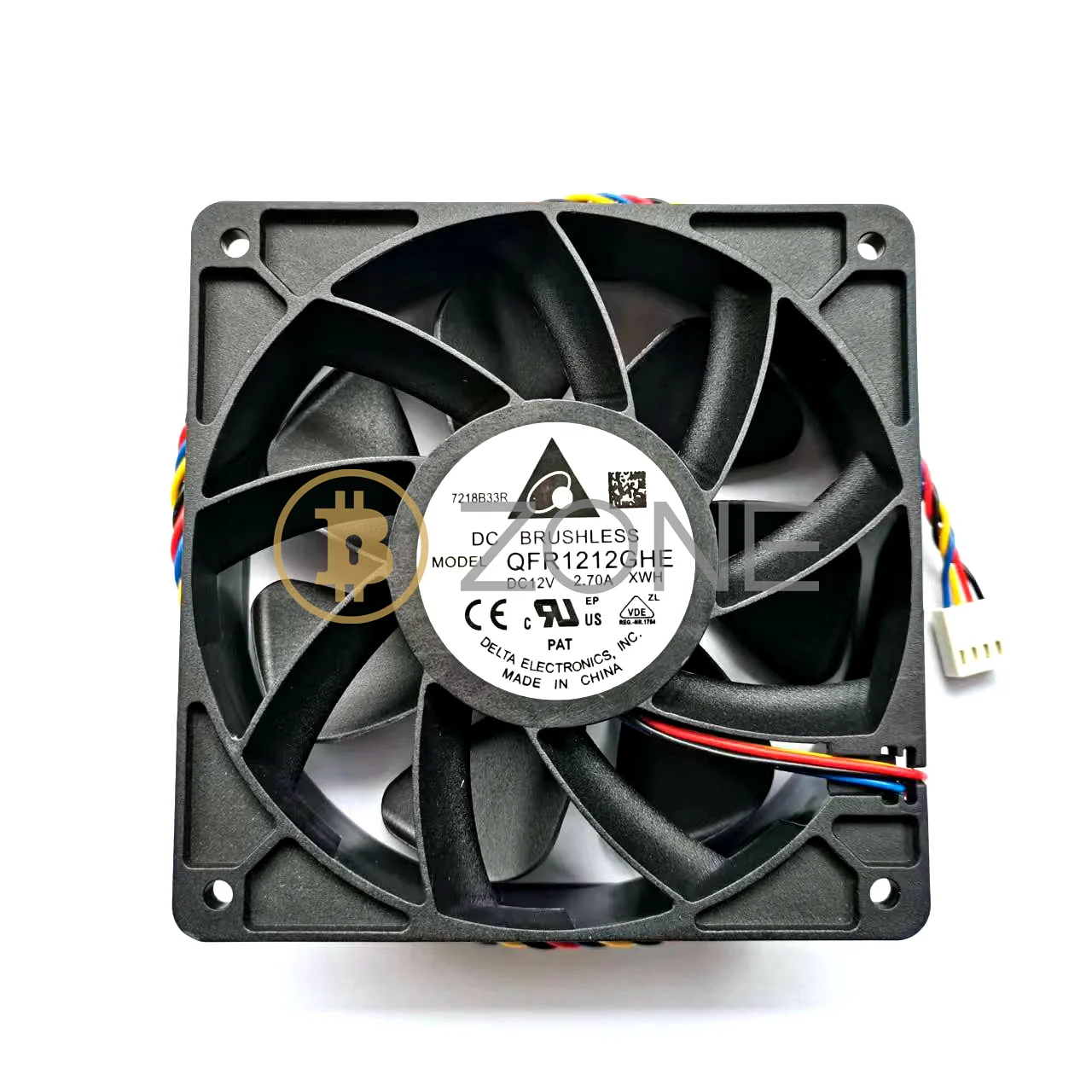 New QFR1212GHE-PWM Control 4wire DC12V12038 Brushless 6000RPM Cooling Fan Cooler For Bitmain Antminer L7 D7 S19 S17 T17 L3 S9