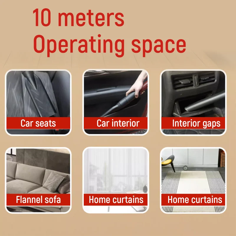 مكنسة كهربائية مثبتة على الحائط، مكنسة غسيل السيارات، أنبوب 10 أمتار، متجر تجميل السيارة، مكنسة كهربائية خاصة مثبتة على الحائط