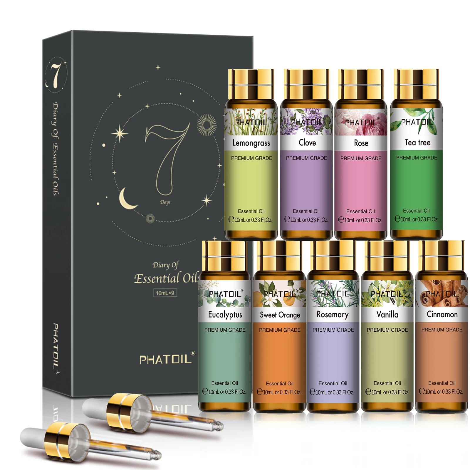 PHATOIL 9PCS 아로마테라피 에센셜 오일 세트( - Home Fragrance Eucalyptus 리뷰 및 가격