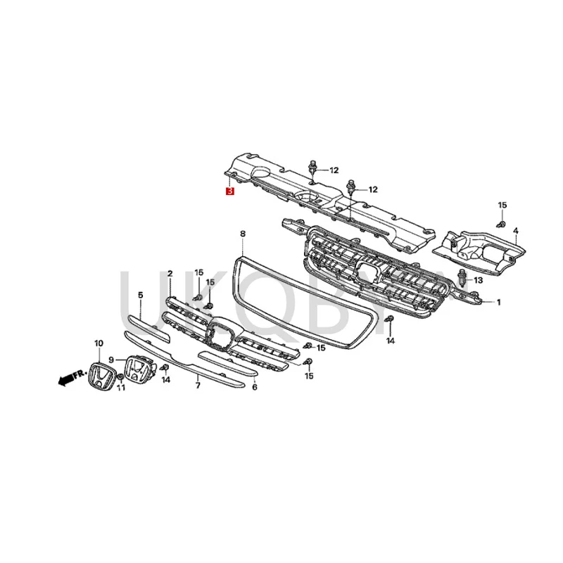 71123S9A003 Suitable for Ho nd a CR-V Upper cover of radiator Protective plate on the water tank