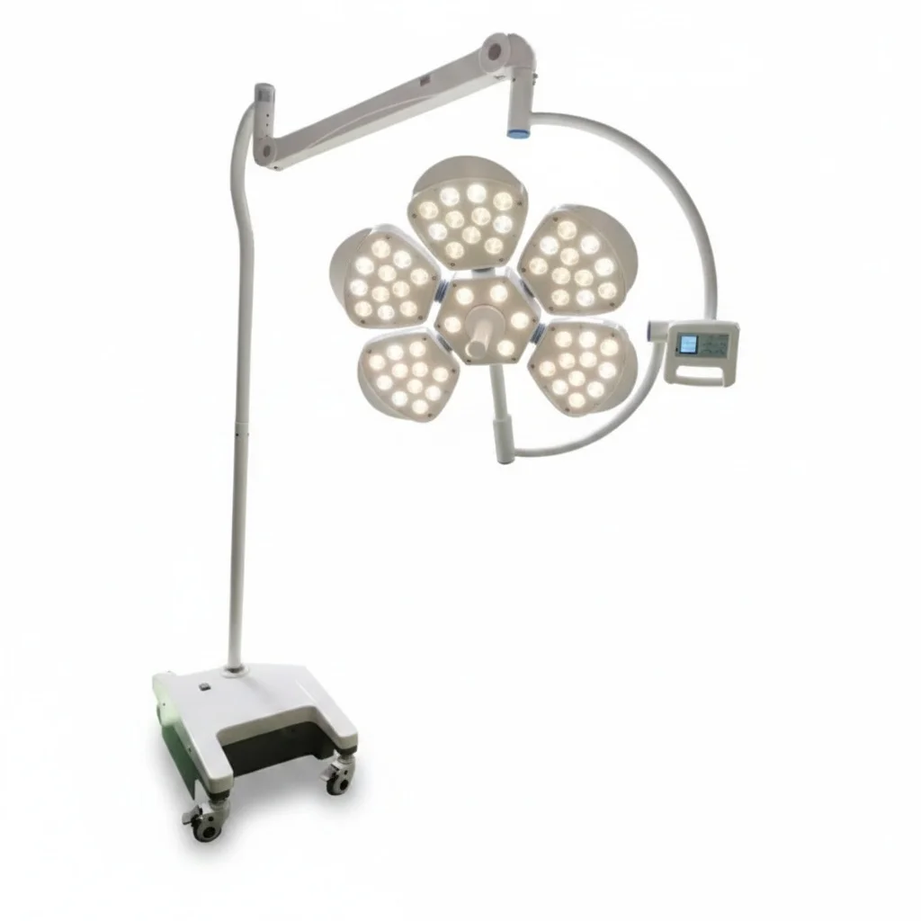 

LED Surgical Light, 700/500mm Head Operating Room Lamp, Shadowless Medical Lighting, Petal LED Surgery Illumination