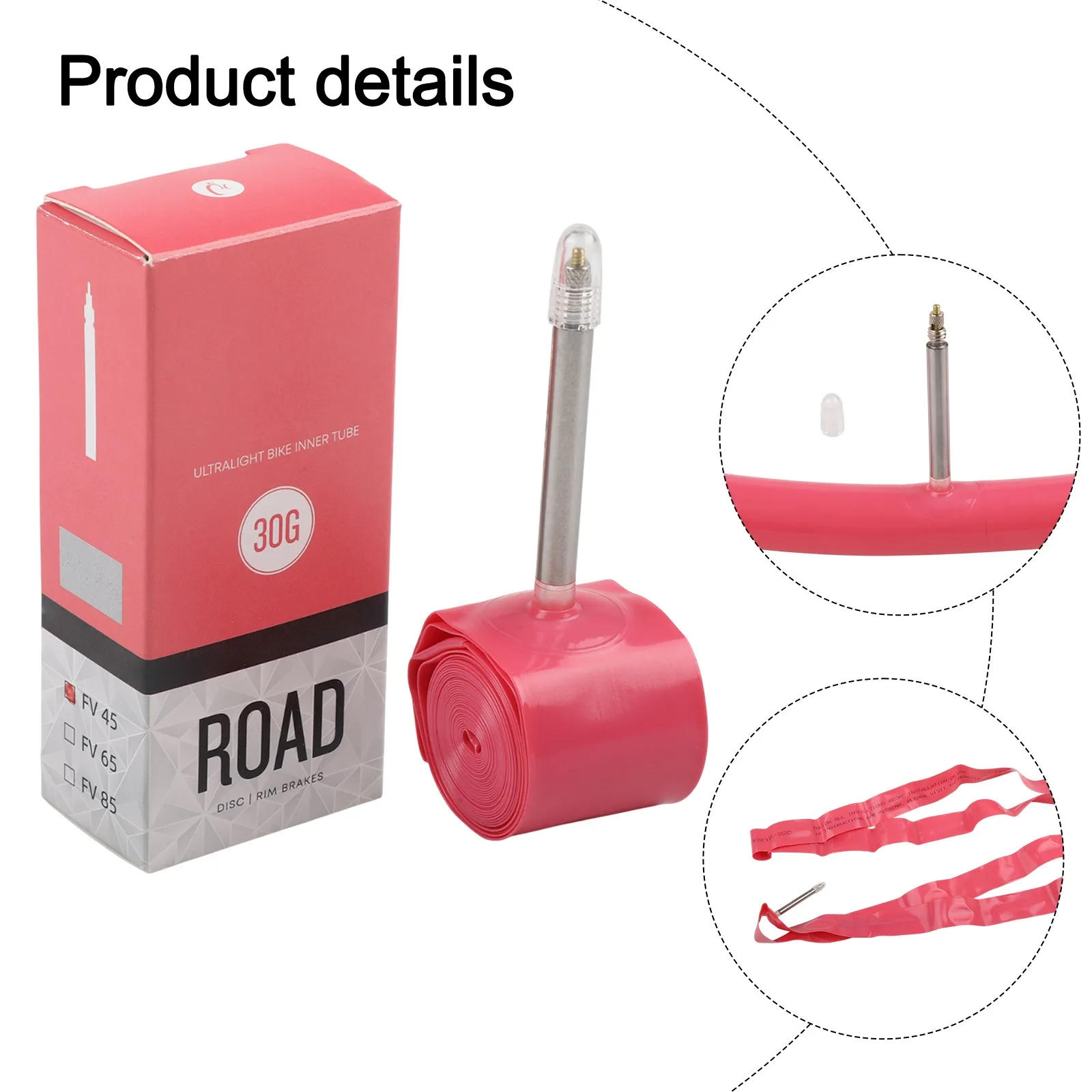 

Lightweight Tube Road Bike Tube Outdoor Sports High Performance Improved Puncture Resistance High Puncture Resistance Tube