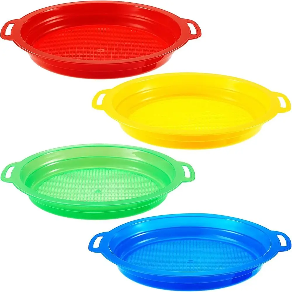 Discovery Toy Fun Sand Sifter Beach Kids Sand Strainer Toys PP Sand Toys Sifting Pan for Travel Beach