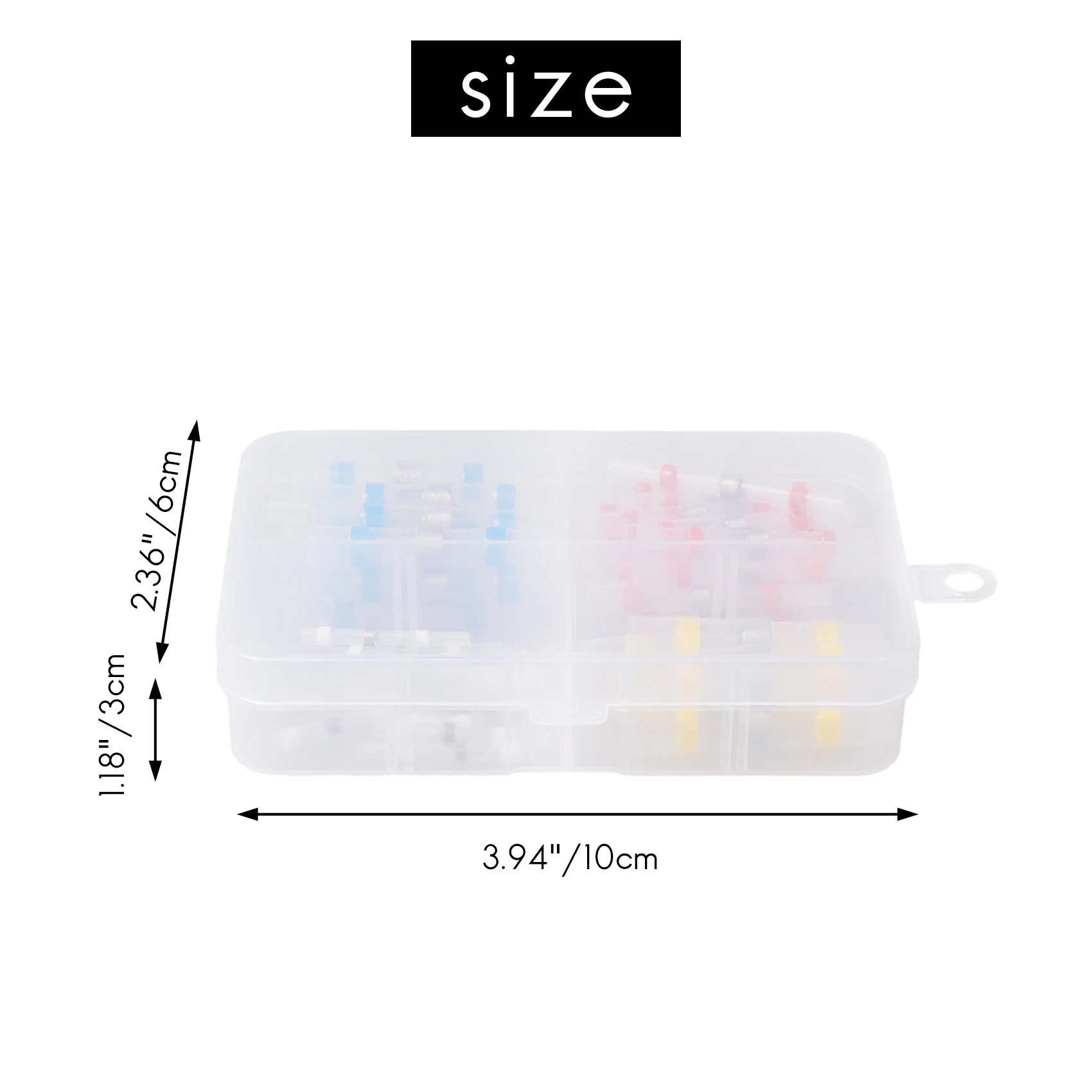 ชุดขั้วต่อสายไฟแบบซีล50ชิ้นขั้วต่อแบบก้นหดด้วยความร้อน