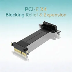 PCI Express PCI-E 4X Adapter Riser Card 90 Degree Converter Card for 1U/2U Server Chassis Computer  PCI-E 3.0 X4 TO X4  1X Riser