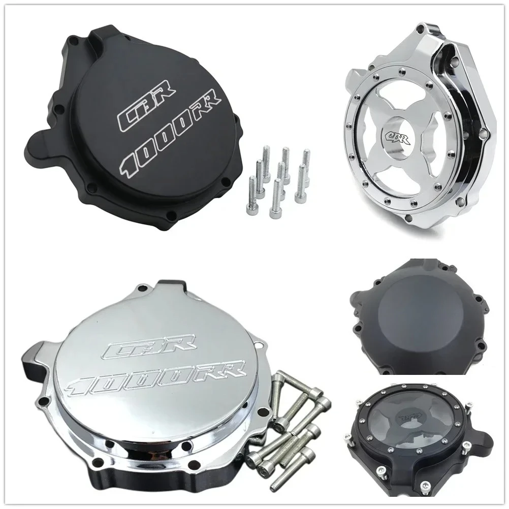 

Left Motorcycle See Through Alternator Stator Cover For Honda CBR1000RR 2004-2007,CB1000RA 2021-2024,CB 1000 RR 2004-2014
