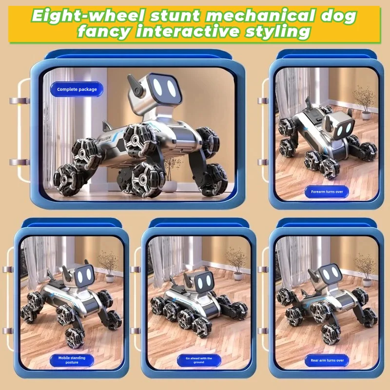 Children's stunt Robot Dog Toy Gesture Sensing Music Drifting Climbing Deformation Remote Control Toy Dog Gift for Kids