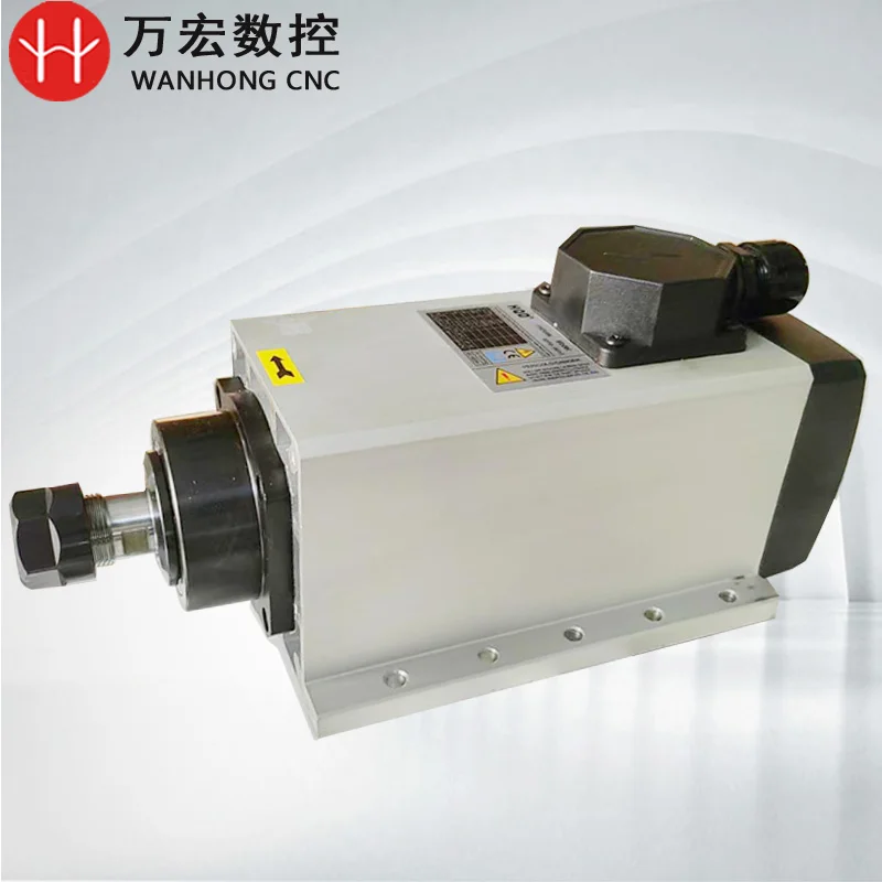 

HQD Square Air Cooled CNC Spindle Motors 3.5kw 4.2kw for Milling and Woodworking