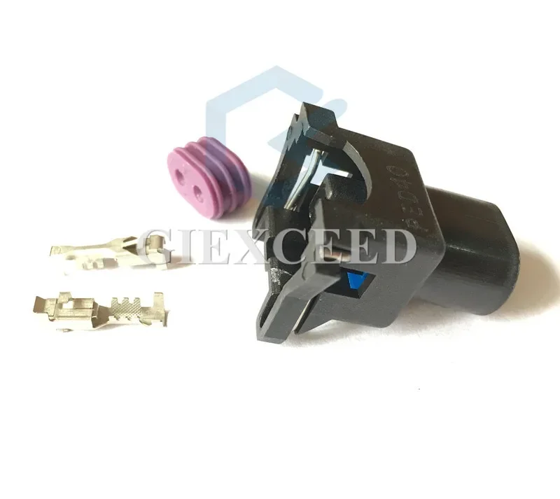 2 Sets 2 Pin AC Assembly 12129142 Automotive Connector Housing Socket EV1 Injector Auto Female Plug