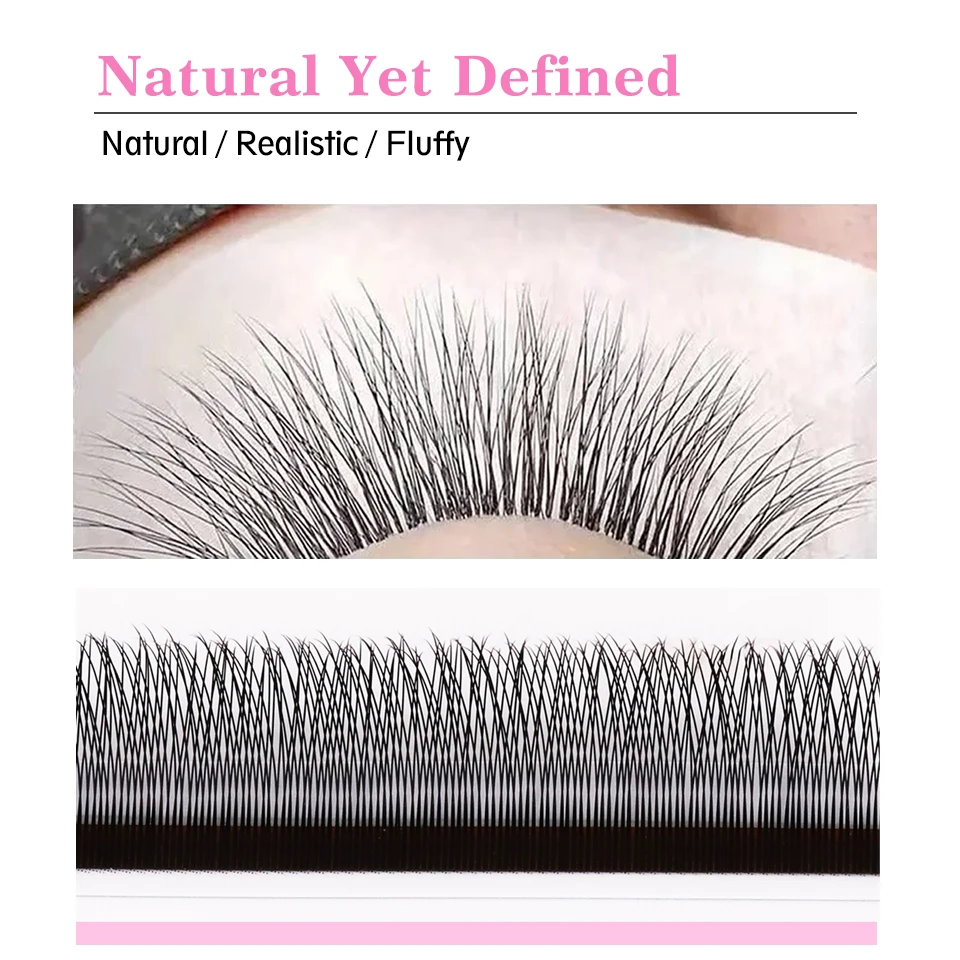 AGUUD Enkele Tip 2D Y Wimperverlenging Ultradunne Y Lash Extension Lichtgewicht Premium Mesh Net Cross Lash 2D Volume Fans Wimpers