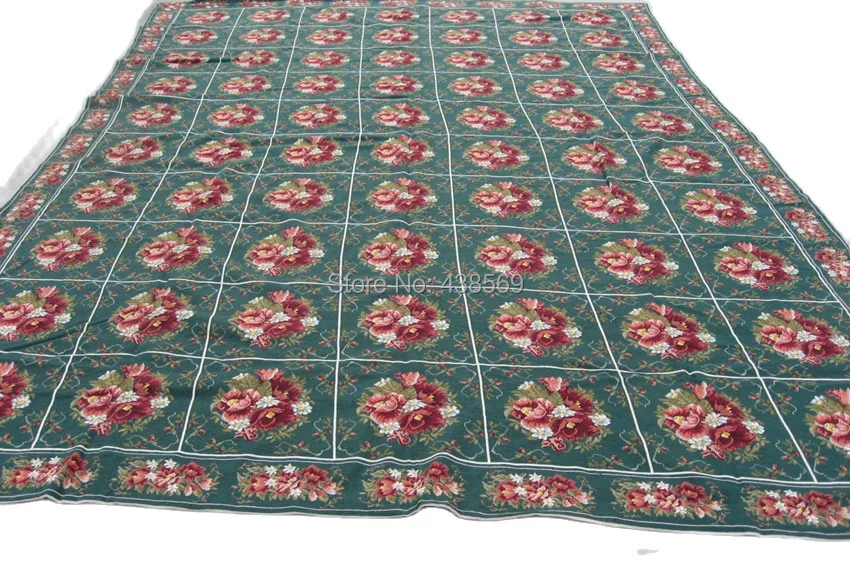 Free shipping handmade needlepoint woolen rugs high quality 9'x12' cheap prices for HOME DECORATION