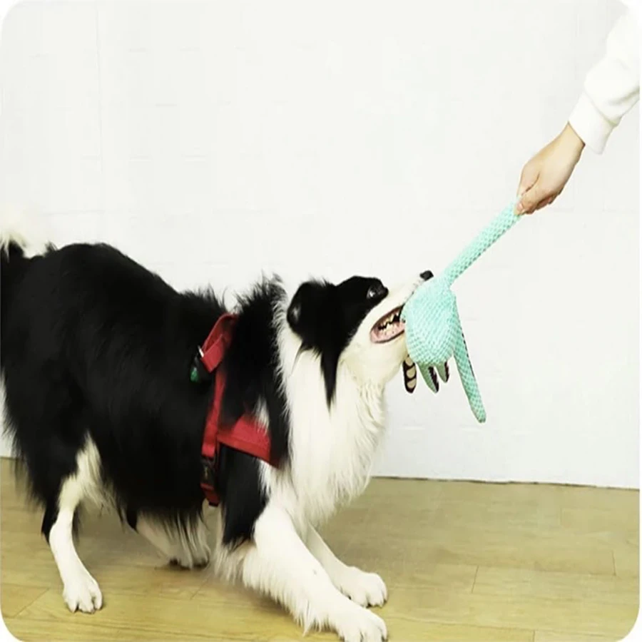 Dog pet plush octopus toy interactive sound anti-demolition home large and small dog boredom companion toy