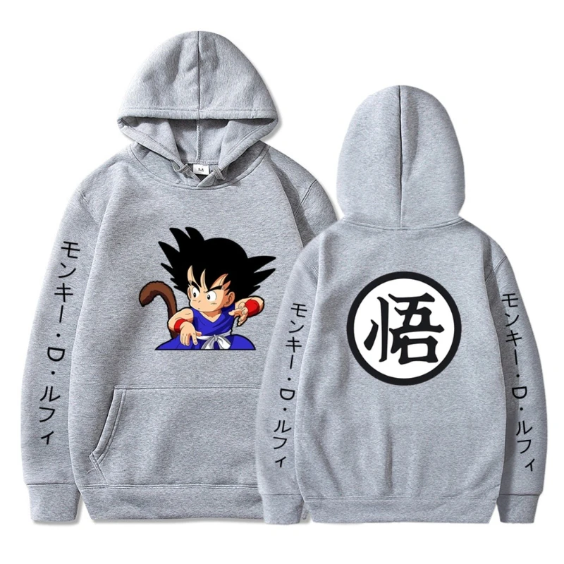 

Мужская и женская толстовка с капюшоном в американском стиле ретро Dragonball Z Son Wukong, осенне-зимняя новая мужская и женская уличная одежда