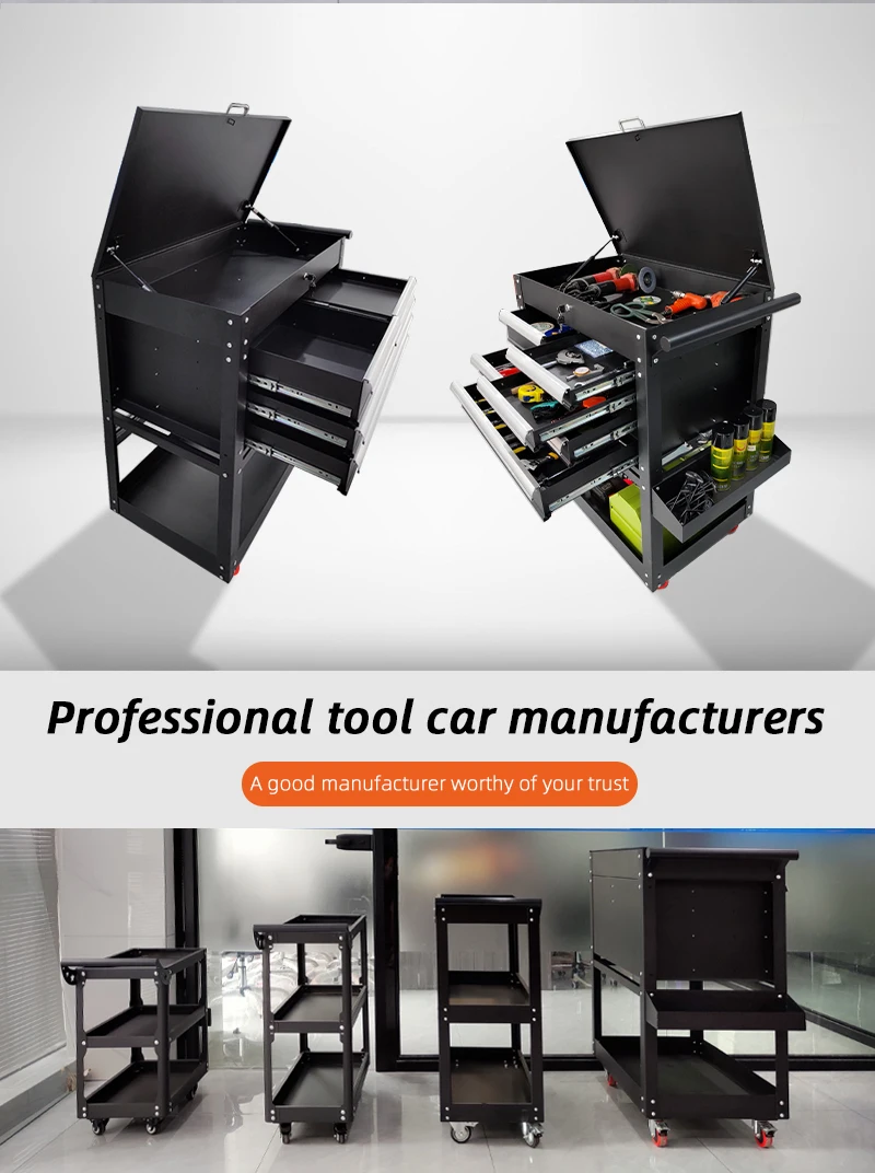 Multi-Functional Auto Repair Tool Cabinet Heavy-Duty Mobile Drawer Trolley for Factory Workshop Maintenance Increased Thickness