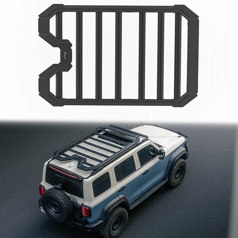 

High Quality Car Steel Rack Roof Rails Roof Rack Bracket Open Cross Bar Luggage Carrier Racket for Tank 300 Rack Roof Tray