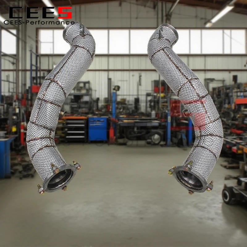 

cees No Cat Downpipe for Mclaren 765LT/750S 4.0T 2020-2025 Free Flow Stainless Steel Tuning Exhaust Pipe Racing Exhaust System