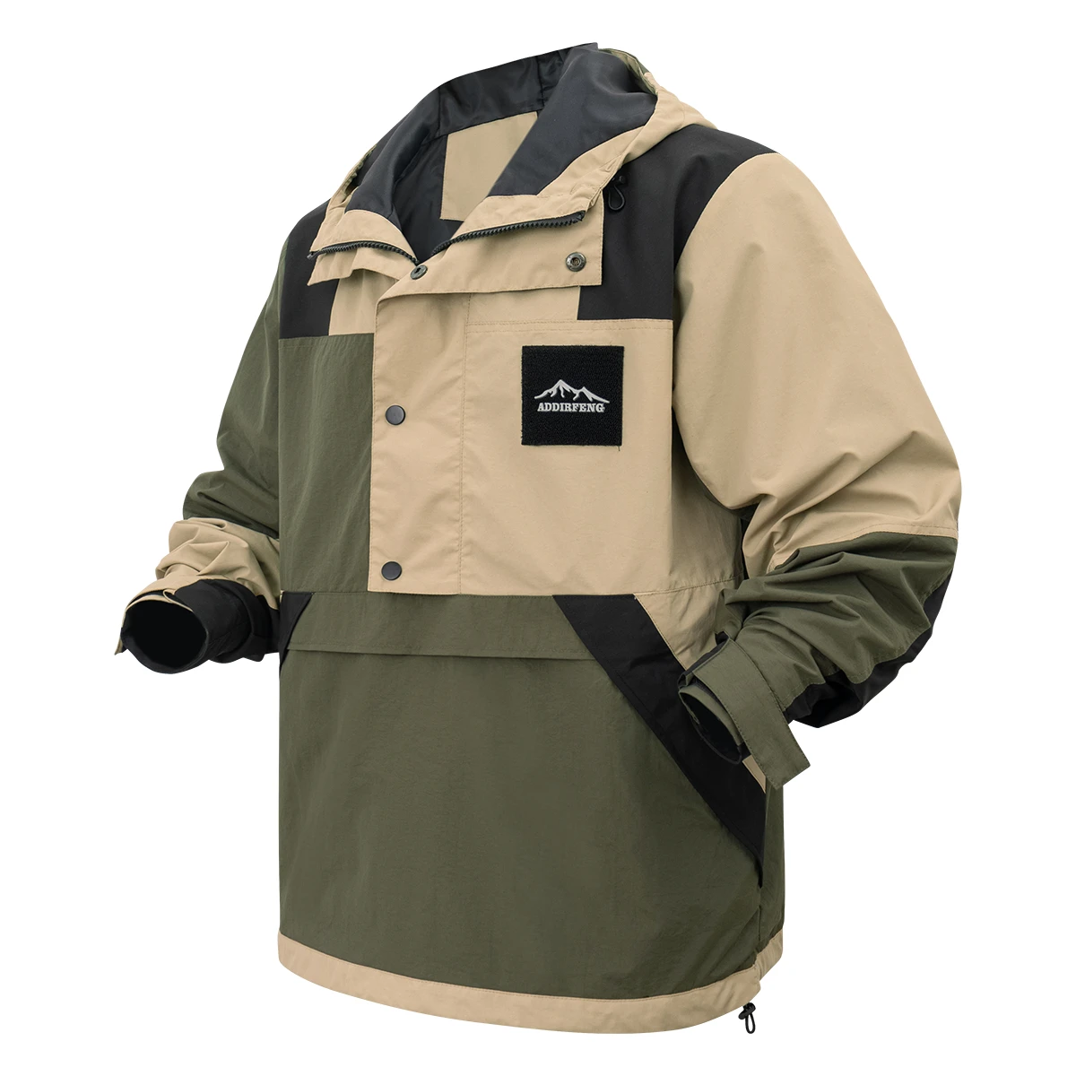 

Mens Poncho Softshell Jackets Windbreakers Outdoor Trench Coat Men Field Waterproof Lightweight Rain Hood Raincoats