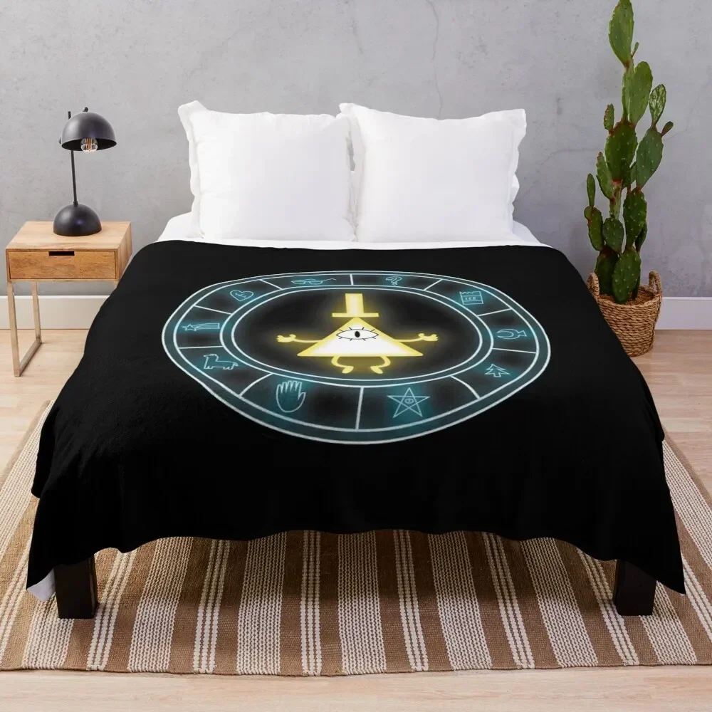 Bill cipher Throw Blanket Cute Thermal Blankets