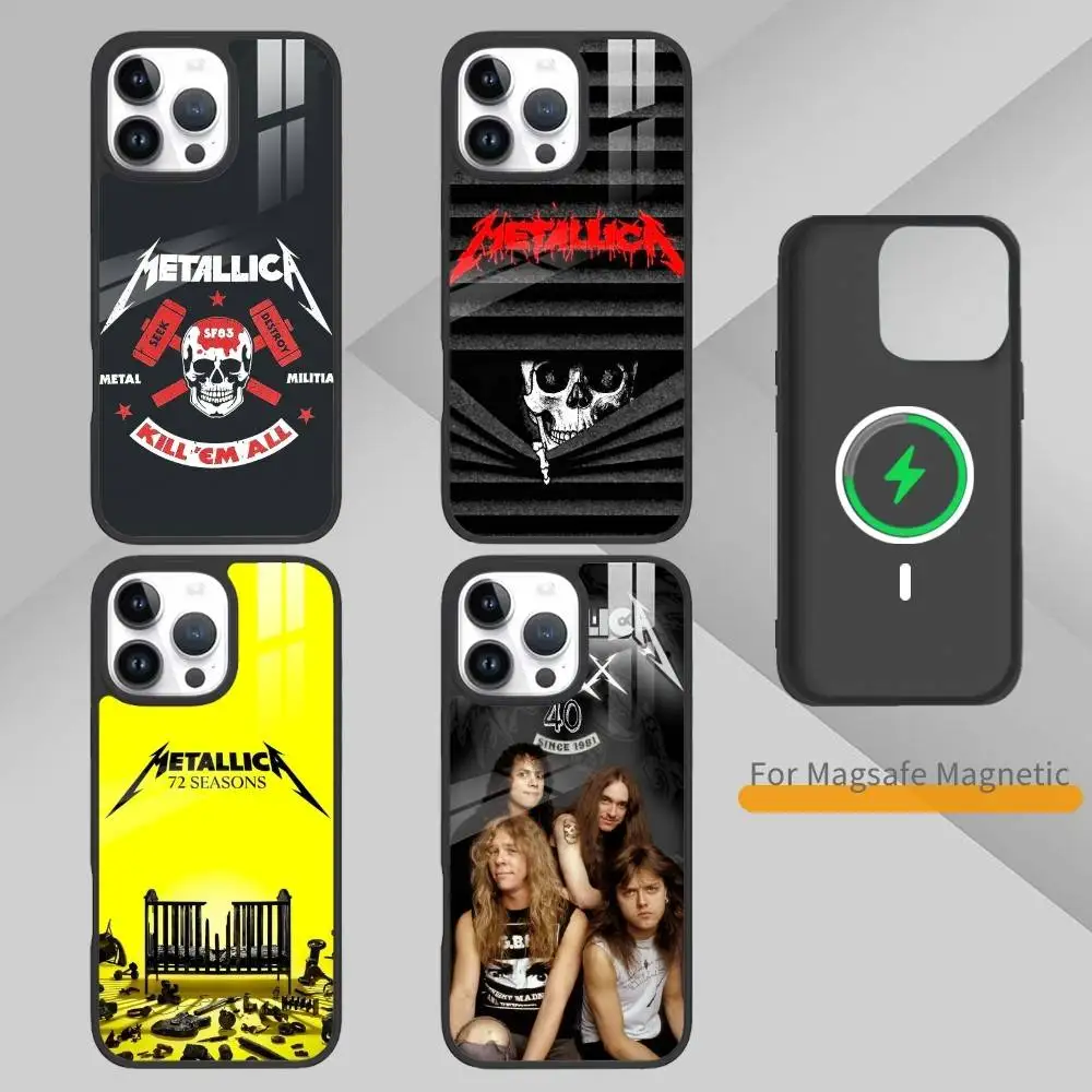 

72 Seasons T-Metallica Phone Case For iPhone 17,16,15,14,13,Pro,Max,Plus,Magnetic For Magsafe Wireless Charging
