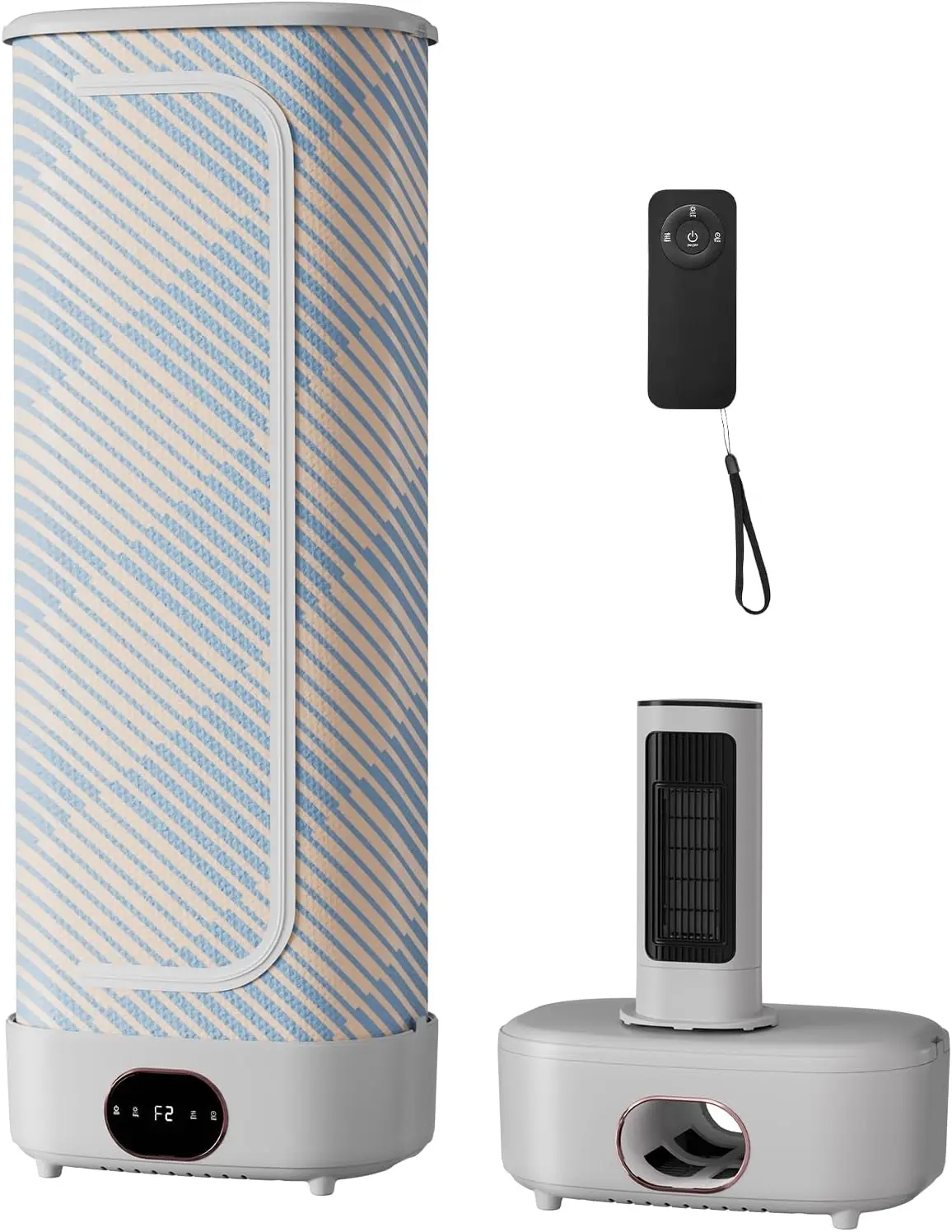 Portable Clothes Dryer, 1000W Foldable Automatic Drying Machine with Remote Control, Compact Laundry Dryer for Home, Apartment &