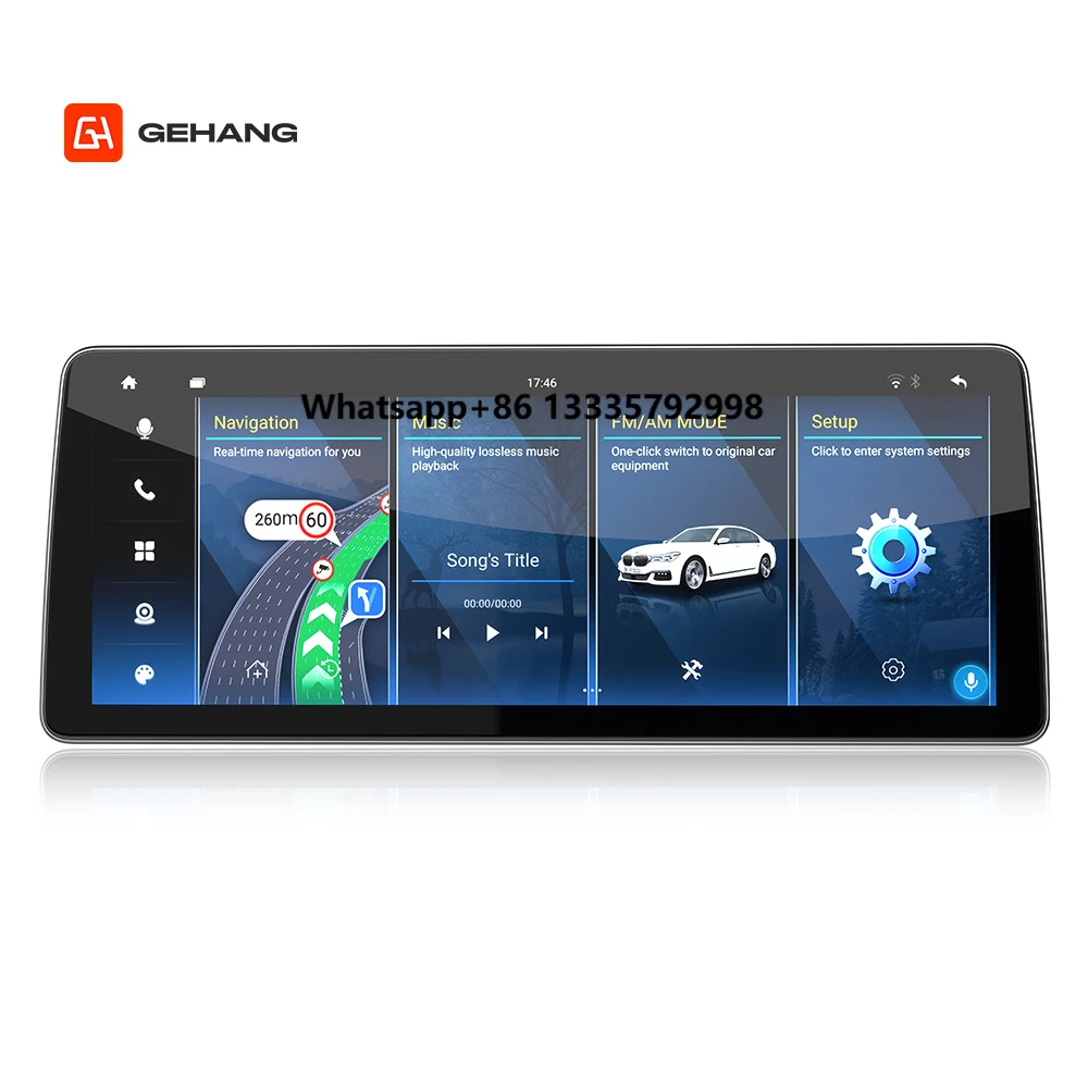

12.3 Inch Touch Screen Android 14 Multimedia Stereo Navigation Gps Dvd Player for BMW7 Series E38 E65 E66 G11 G12