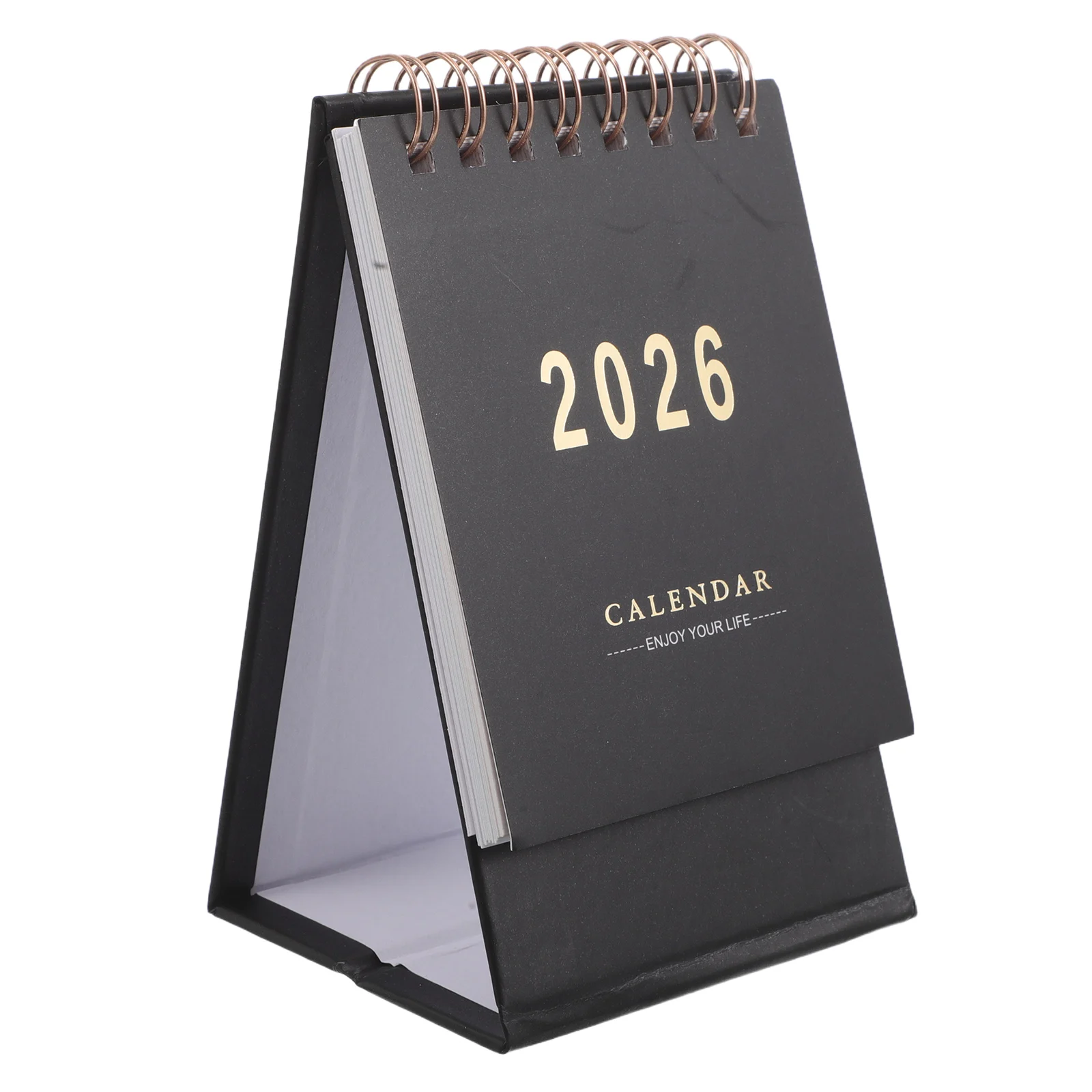 Mini Desk Calendar 2026: Compact Flip Tabletop Year Planner For Home Office School Daily Schedule Organizer Small Portable Paper