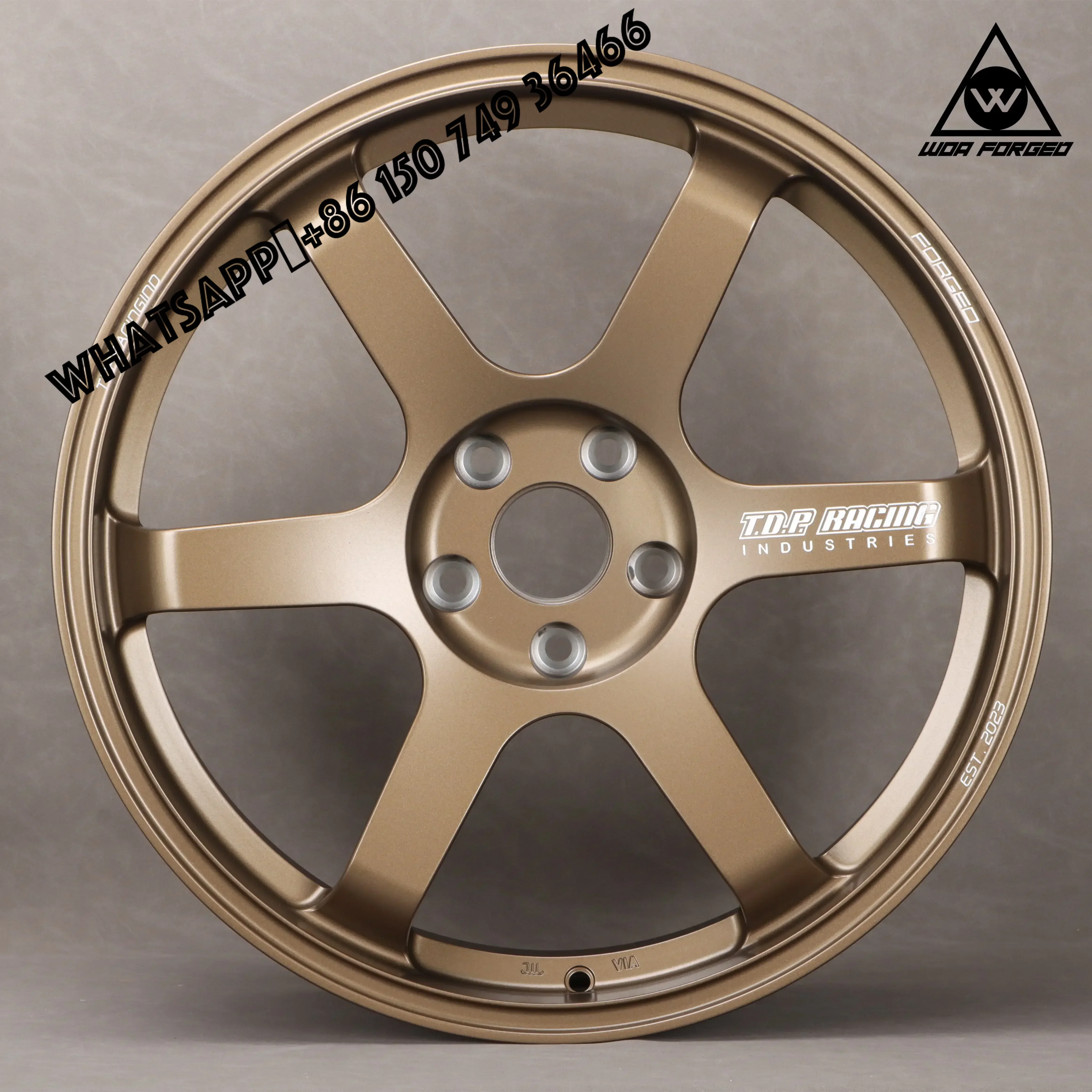 6061-T6 Custom Lightweight  Bronze Forged Alloy Wheel Concave Deep in 18 19 20 21 22 Inch TE37 Racing Car
