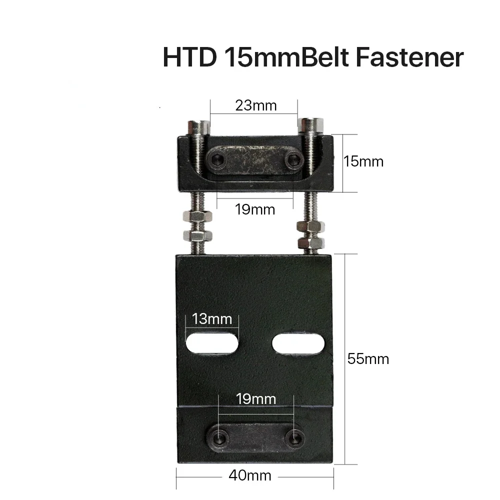 Belt Fastener For Width 15MM Open-Ended Timing Belt Transmission Belts For X/Y Axis Hardware Tools Machine Parts