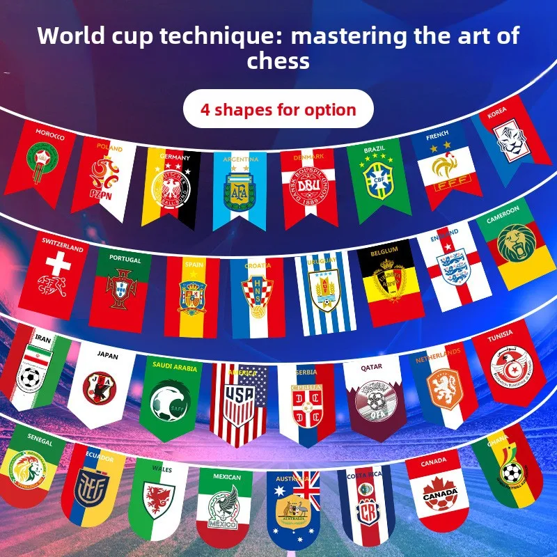 2026 Football Flag International Flag International Hanging Flag Bar Flag Store Supermarket Small Flag