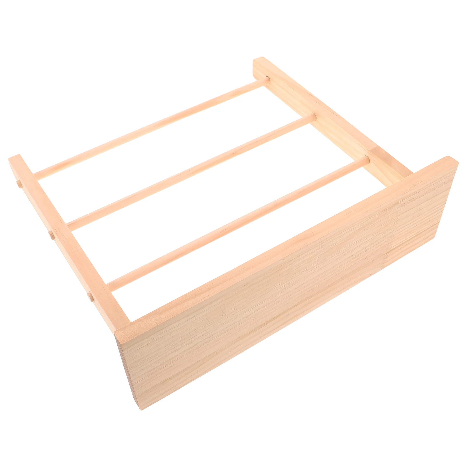 

Wooden Ribbon Organizer Shelf Natural Craft Storage Rack For Cake Shop Florist Washi Tape Bangle Display Stand Jewelry Bracelet