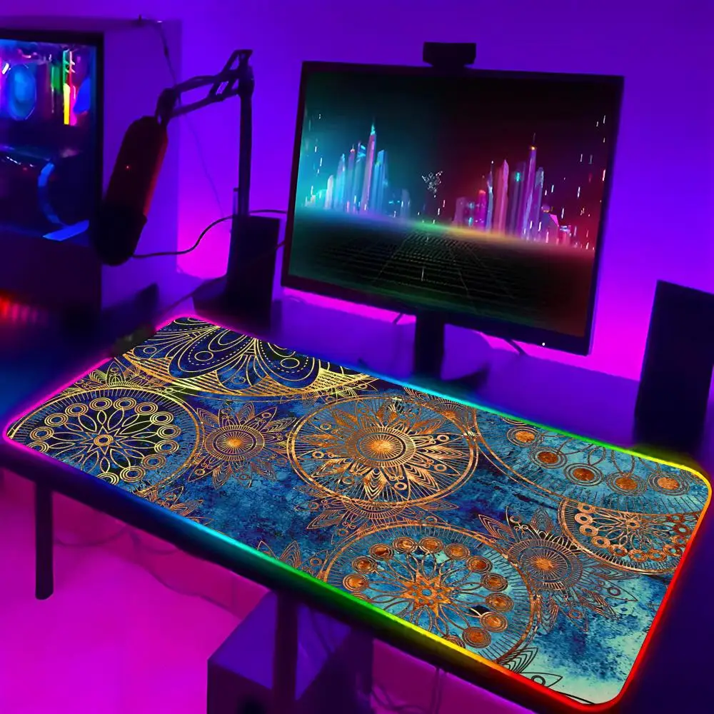 Persian Mouse Pad Xxl Laptop Mat Gaming Rgb Mousepad Backlit Keyboard Gamer Girl Birthday Table Pads Deskpad