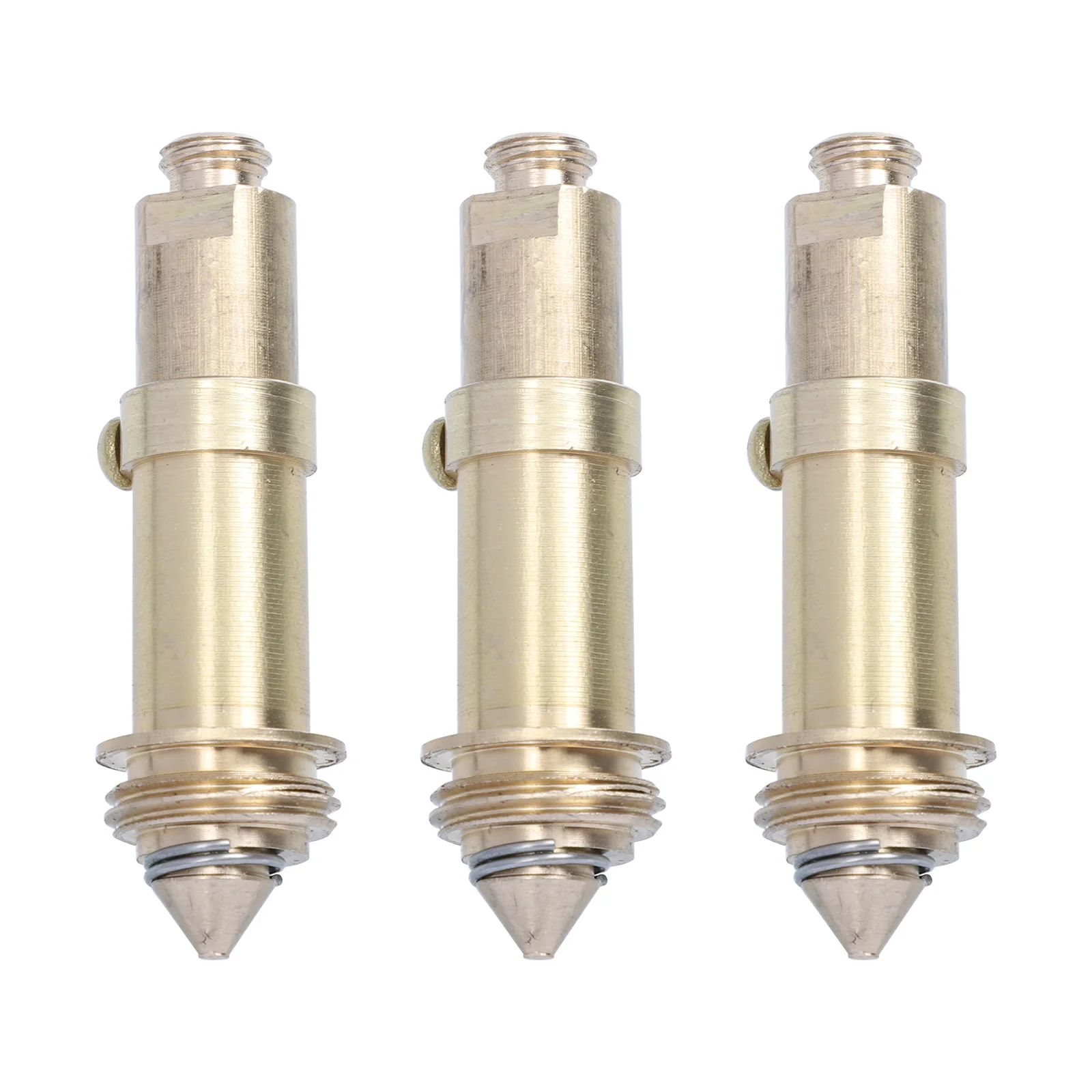 

3 Pcs Brass Bounce Movement Sink Drain Plug Basin Clicker Bolt Industrial Pop-up Bathroom Stopper Spring Push Replacement