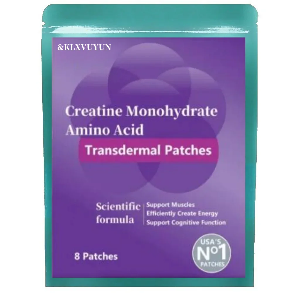 Creatine Monohydrate, Amino Acid - Support Muscles, Cellular Energy And Cognitive Function - Transdermal Patches Made In The Usa