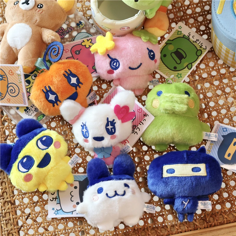 

In Stock Kawaii Anime Cartoon Tamagotchi Boku Backpack Pendant Atashi Plush Toys Keychain Decoration Kuchipachi Cartoon Doll Gif