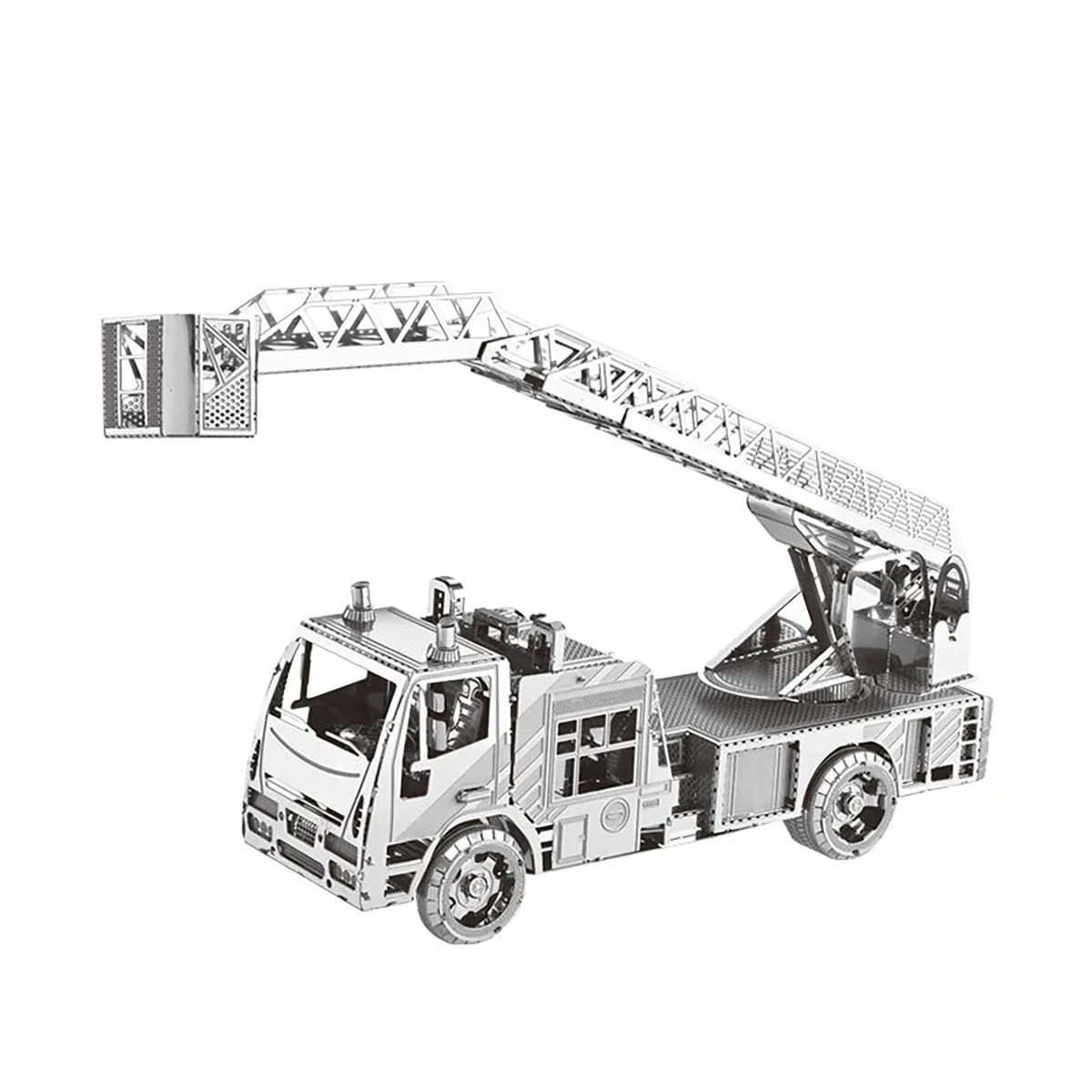 Camion antincendio kit di modelli di Puzzle in metallo 3D Puzzle tagliati al Laser fai da te Jigsaw Toy per bambini