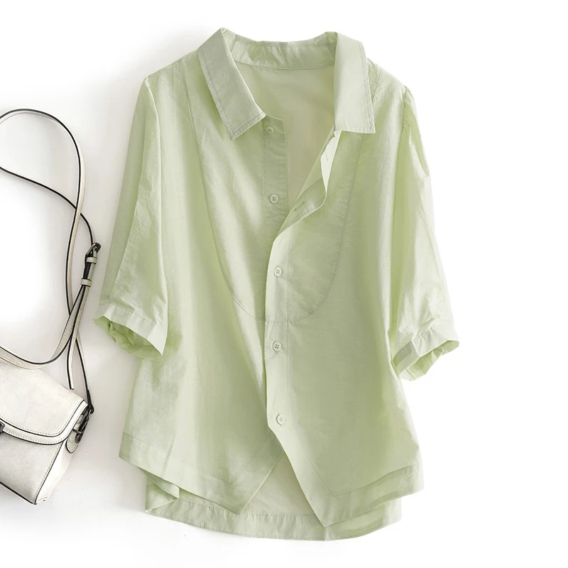 

Модный женский летний кардиган с воротником, универсальный дизайн, на одной пуговице, открытый, универсальный по цвету