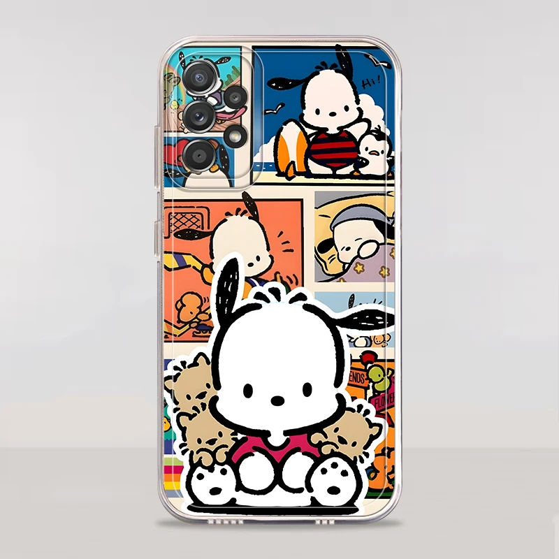Sanrio Anime Pochacco funda para Samsung Galaxy A52 A12 A72 A31 A21s A16 A71 A52s A51 A32 A50 funda suave para teléfono